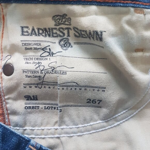 Eernest Sewn Ali 267 Boot Cut Low Rise Denim Jean Medium Wash Sz 26 - Picture 10 of 14